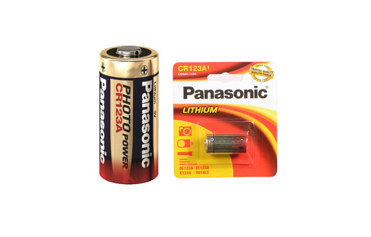 Panasonic CR123A Lithium Battery 3 Volt Photo Power - Per Unit