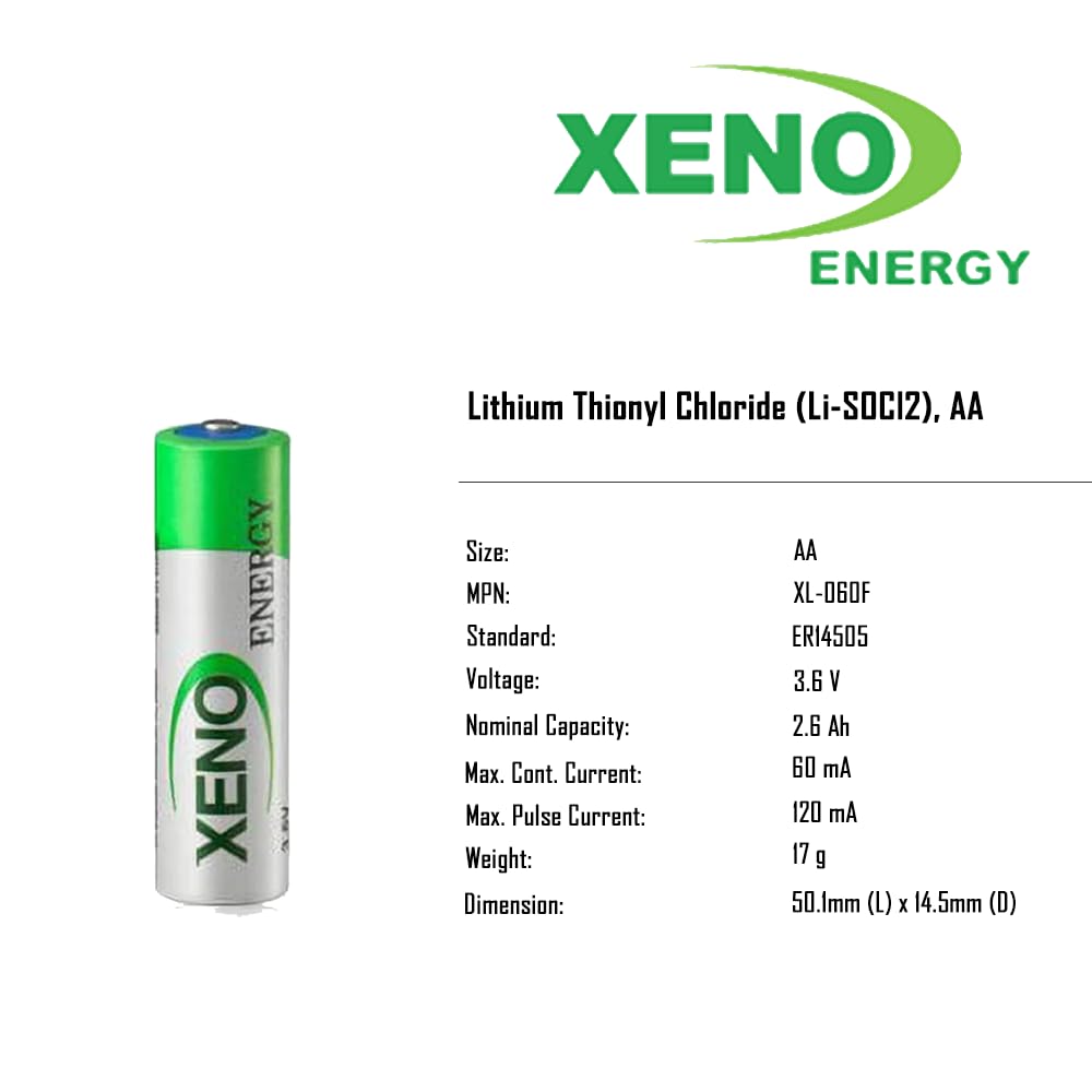 XenoEnergy AA XL-060F 3.6 Volt 2.4Ah Lithium Battery