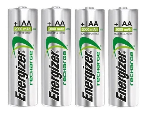 Energizer Rechargeable AA HR6 2300 mAh NiMH Batteries – 4 Pack
