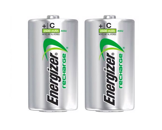 Energizer Rechargeable C Size NH35 2500mAh NiMH Batteries - 2 Pack