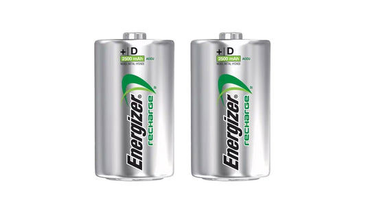 Energizer Rechargeable D Size NH50 NiMH Batteries - 2 pack