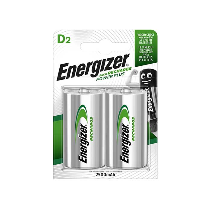 Energizer Rechargeable D DNH2 Size Batteries 2 pack