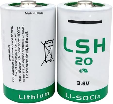 SAFT LSH20 D Size 3.6 Volt Lithium Battery - Per Unit