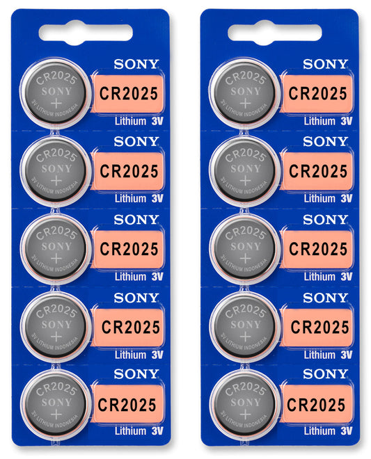 Sony CR2025 3V Lithium Coin Battery On Tear Strip - Per Unit