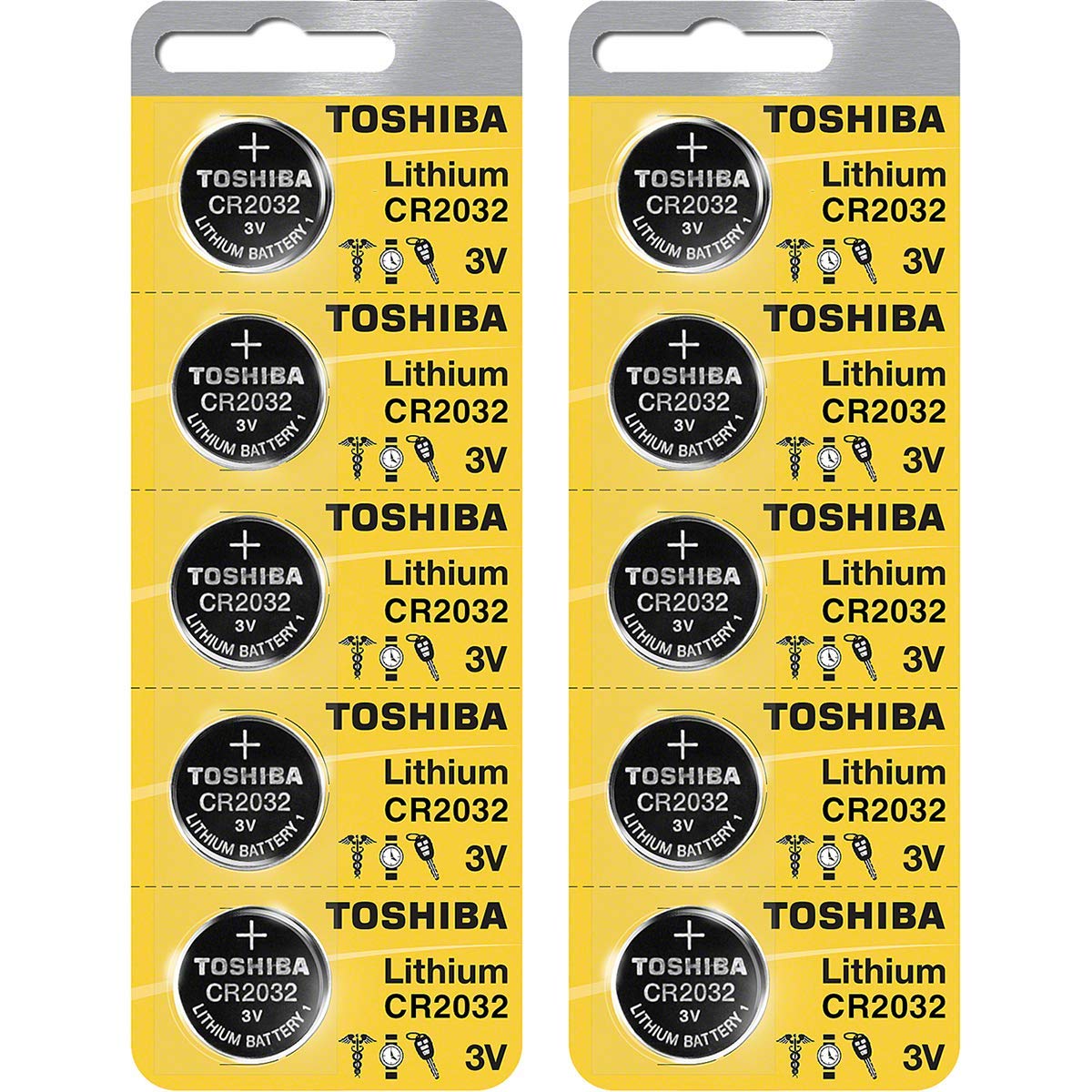 Toshiba CR2032 3V Lithium Coin Battery On Tear Strip - Per Unit