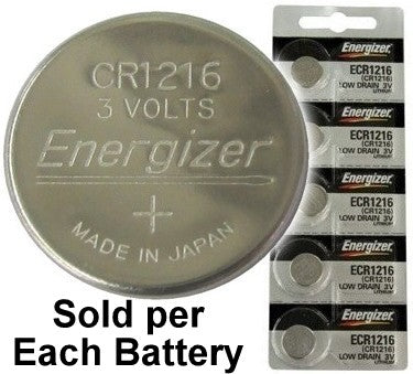 New Energy CR1216 3V Lithium Coin Cell, on Card – Batteries and Butter