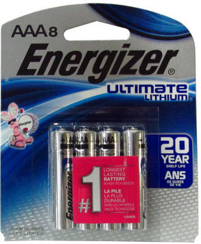 Energizer Ultimate Lithium AA Batteries (1.5V, 3500mAh, 4-Pack)