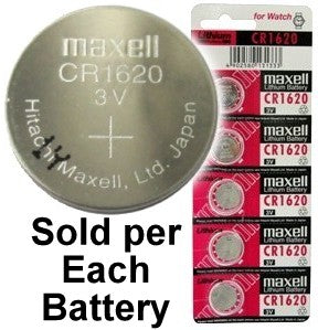 Maxell Hologram CR1632 3 Volt Coin Lithium Cell, On Tear Strip