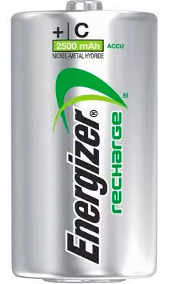 Energizer Rechargeable C Size 2500mAh NiMH Batteries - 2 Pack