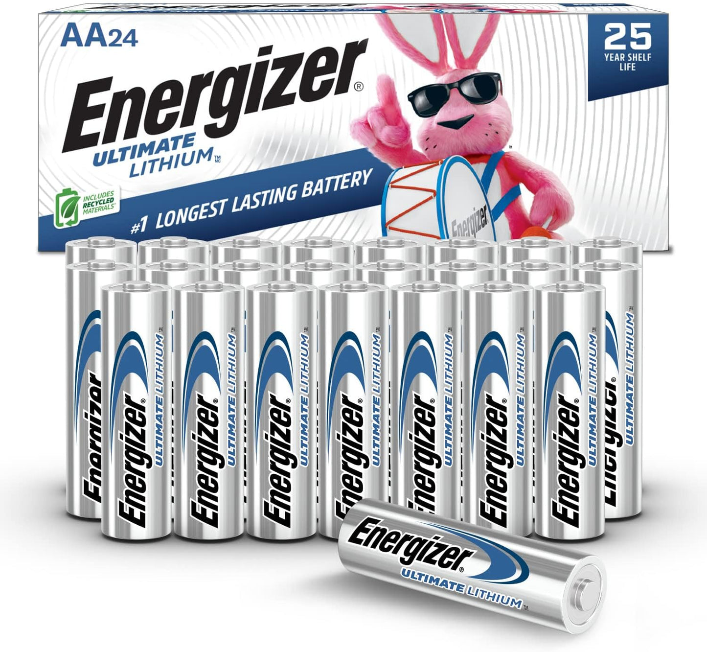 Energizer AA Lithium Batteries L91 – 24 Box