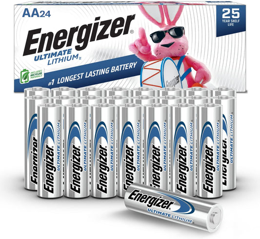 Energizer AA Lithium Batteries L91 – 24 Box