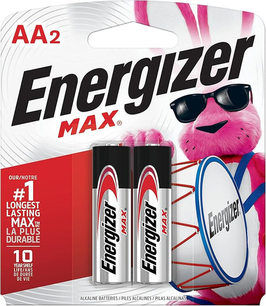 Energizer AA Alkaline Batteries E91 - 2 Pack