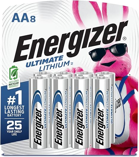 Energizer AA L91 Lithium Batteries - 8 Pack