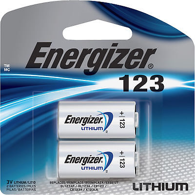 Energizer Lithium EL123 Batteries 2 pack