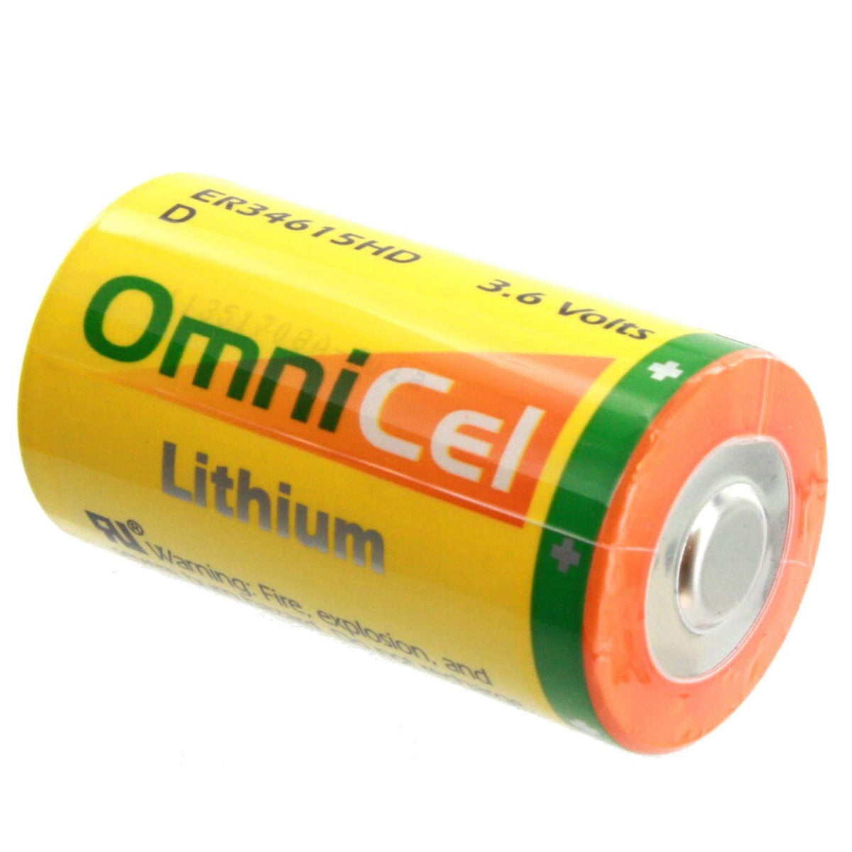 Omnicel ER34615 D Size 3.6V 13Ah High Drain Lithium Battery