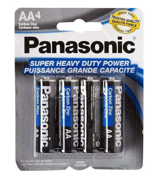 Panasonic AA Heavy Duty Batteries - 4 Pack