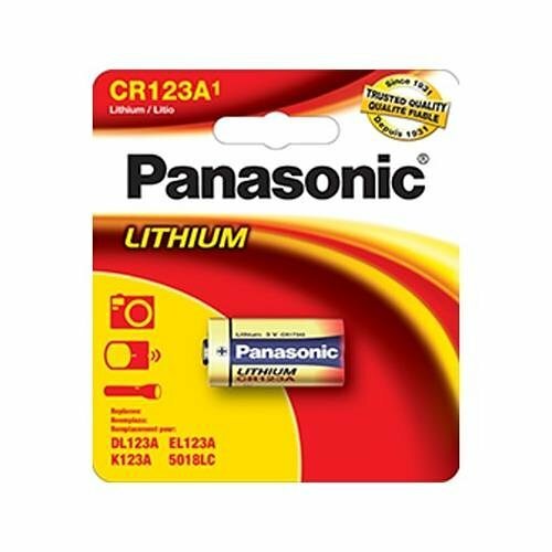 Panasonic CR123A Lithium Battery 3 Volt Photo Power 