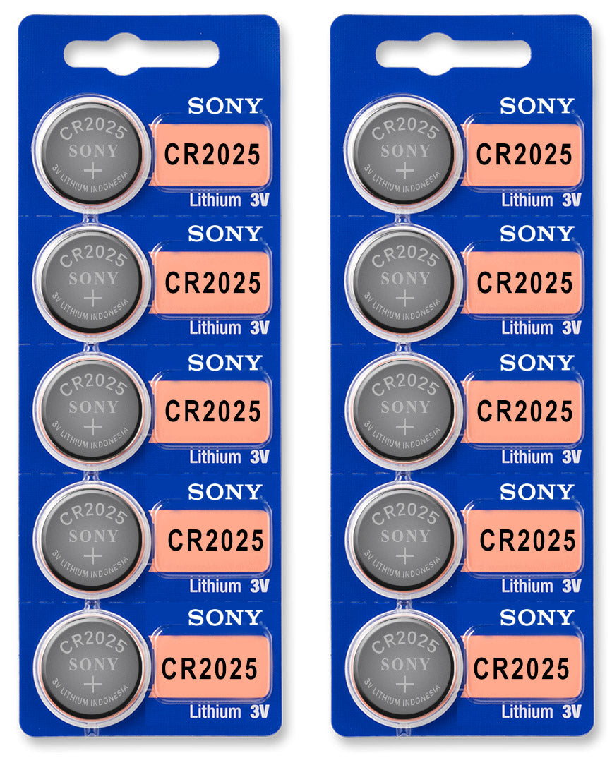 Sony CR2025 3V Lithium Coin Battery On Tear Strip - Per Unit