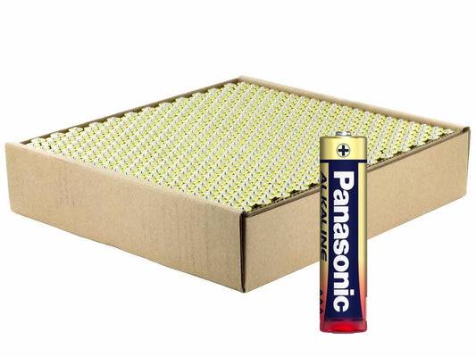 panasonic AAA alkaline batteries 500 box