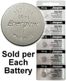 Energizer 392 / 384 (SR41W) Silver Oxide Watch Battery. On Tear Strip