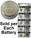 Energizer 393 (309, SR754W, SR754SW) High Drain Silver Oxide Watch Battery. On Tear Strip