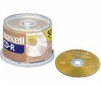 Maxell CDR-80 DATA Blank Data CDR 50-pack