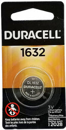 Duracell DL1632 3 Volt Lithium Coin Cell, Carded