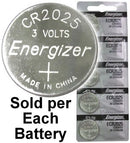 Energizer Lithium ECR2025, On Tear Strip