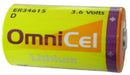 Omnicel ER34615, D Size, 3.6 Volt 19Ah Lithium Battery