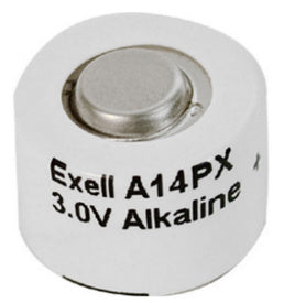 Exell V14PX (A14PX, 2-625A) 3V 110mAh Alkaline Battery