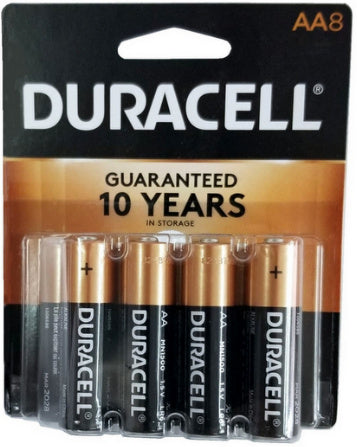 Duracell MN1500B8 AA 8 Pack, Exp. 3-2030