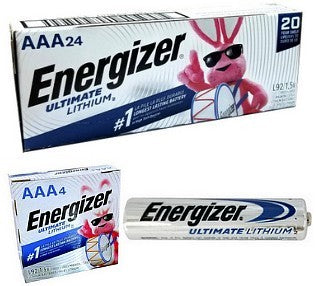 Energizer Lithium L92 AAA, Exp. 12-2039 - 24 Box