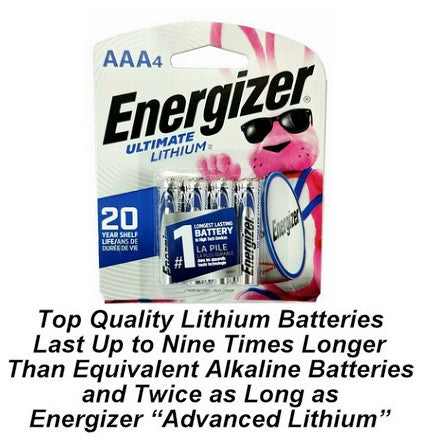 Energizer Lithium L92 AAA 4 Pack