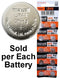 Maxell Batteries LR44 (A76, AG13) Alkaline Button Size Battery, On Tear Strip