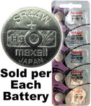 Maxell Hologram SR44W (357) Silver Oxide Watch Battery On Hologram Tear Card
