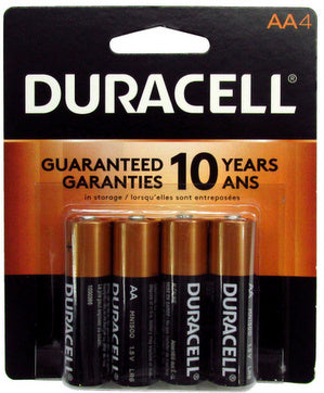 Duracell MN1500 AA 4 pack, Exp. 3 - 2034