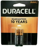 Duracell MN2400B2 AAA Size Battery 2 pk USA Retail Packs AAA, Exp. 03 - 2034