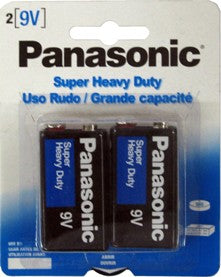 Panasonic 9V  Super Heavy Duty Battery 2 pack