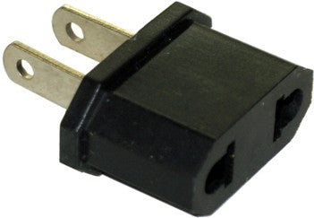 SS401 US Plug #MF7 To Plug Round Pin Plugs into Flat Pin Outlets