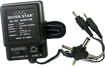 SS-103 Universal AC-DC Adaptor 500mA